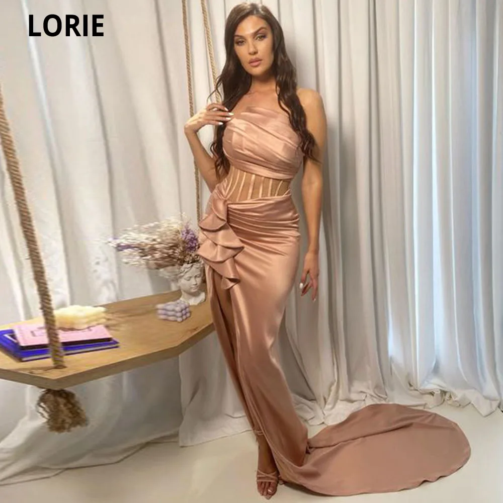 LORIE Strapless Cocktail Dresses Fuffles Mermaid Prom Dresses Side Split Vestidos De Gala Elegant Dress Women For Wedding Party
LORIE Strapless Cocktail Dresses Fuffles Mermaid Prom Dresses Side Split Vestidos De Gala Elegant Dress Women For Wedding Party