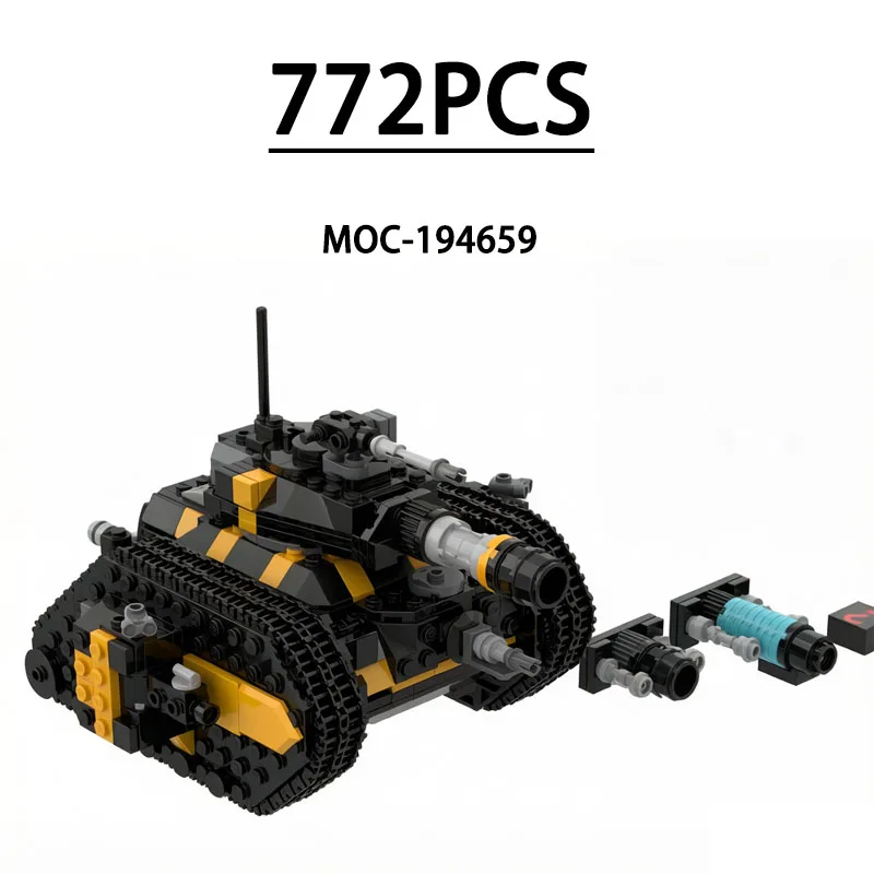 MOC-194659 Building Block Battle Tank Model Decoration 772 Pieces Birthday Gift Christmas New Year Toy Gift
MOC-194659 Building Block Battle Tank Model Decoration 772 Pieces Birthday Gift Christmas New Year Toy Gift