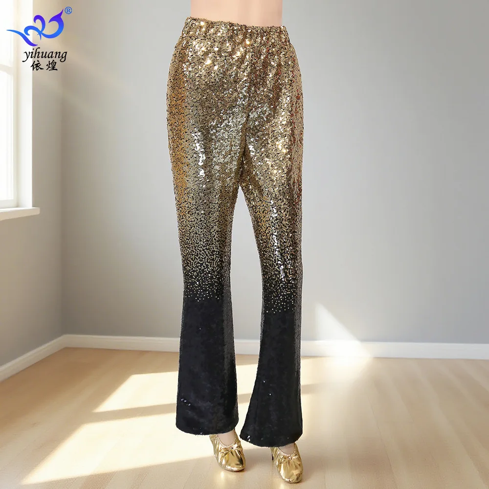 Bottom Stage Dance Sequin Long Pants Gradient Flared ballroom Dance Pants Jazz Dance Sequin Pants Performance Costume
Bottom Stage Dance Sequin Long Pants Gradient Flared ballroom Dance Pants Jazz Dance Sequin Pants Performance Costume