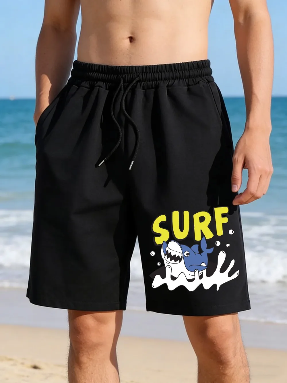 Мужские шорты Surf Shark с принтом, базовые, с высокой талией, широкие, пляжные, для плавания, летние, оверсайз, повседневные, с карманами, мужская одежда
Мужские шорты Surf Shark с принтом, базовые, с высокой талией, широкие, пляжные, для плавания, летние, оверсайз, повседневные, с карманами, мужская одежда