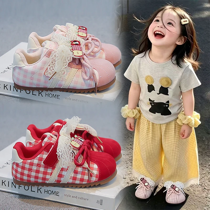 Girls Fashion Bowknot Design Casual Shoes 2026 New Kids Non Slip Breathable Comfortable Student Sneakers Outdoor Sports Shoes
Girls Fashion Bowknot Design Casual Shoes 2026 New Kids Non Slip Breathable Comfortable Student Sneakers Outdoor Sports Shoes