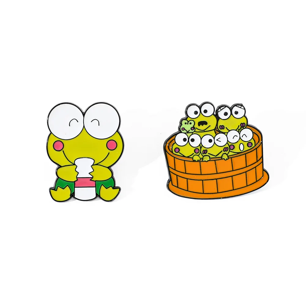 Cartoon Sanrio Brooch Cute Keroppi Enamel Pin Metal Badge Jewelry Backpack Clothing Accessories Gifts for Friend
Cartoon Sanrio Brooch Cute Keroppi Enamel Pin Metal Badge Jewelry Backpack Clothing Accessories Gifts for Friend