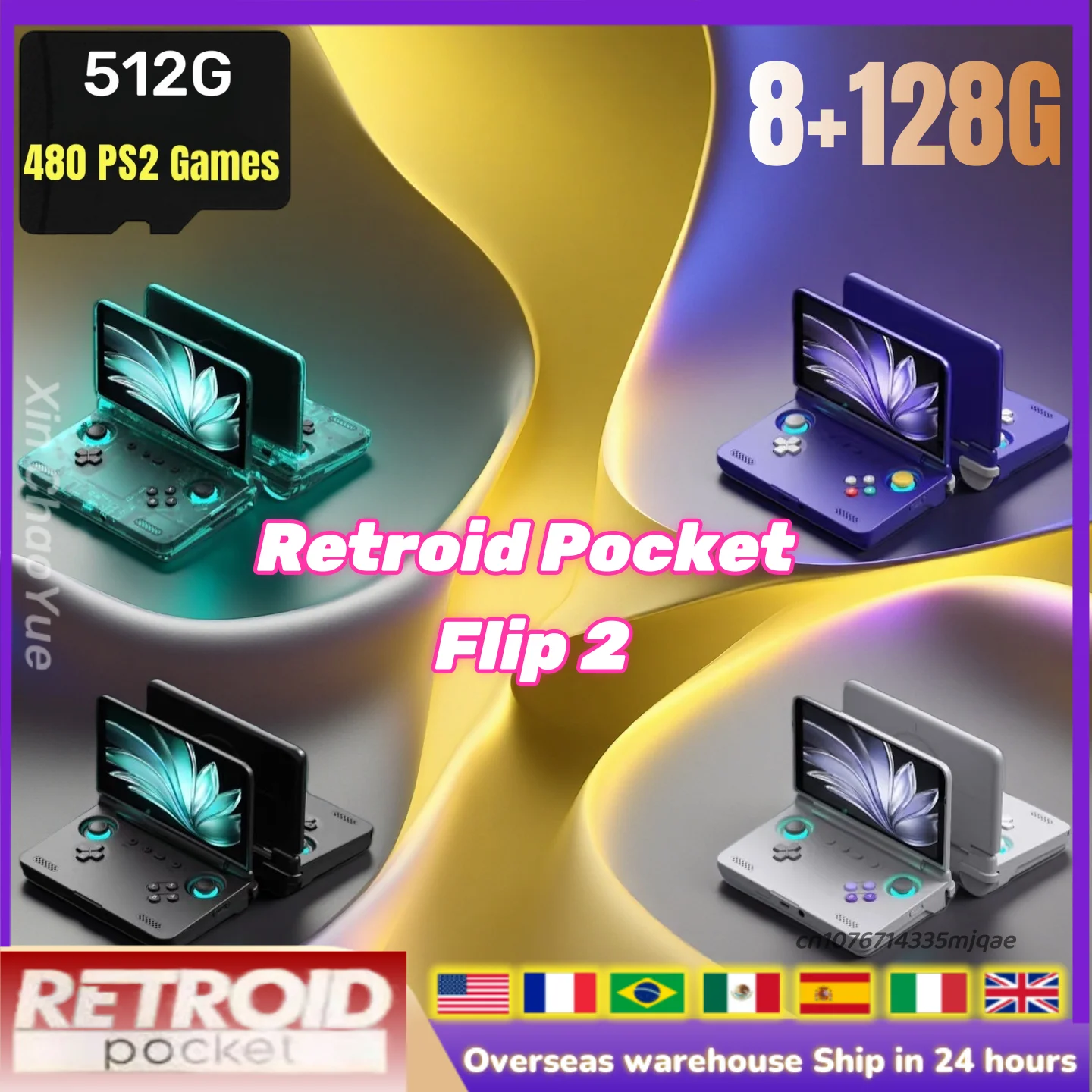Retroid Pocket Flip2 Ретро портативная игровая консоль Видеоплеер 5,5-дюймовый AMOLED сенсорный экран Android13 Bluetooth RP5 PSP PS2 подарок
Retroid Pocket Flip2 Ретро портативная игровая консоль Видеоплеер 5,5-дюймовый AMOLED сенсорный экран Android13 Bluetooth RP5 PSP PS2 подарок