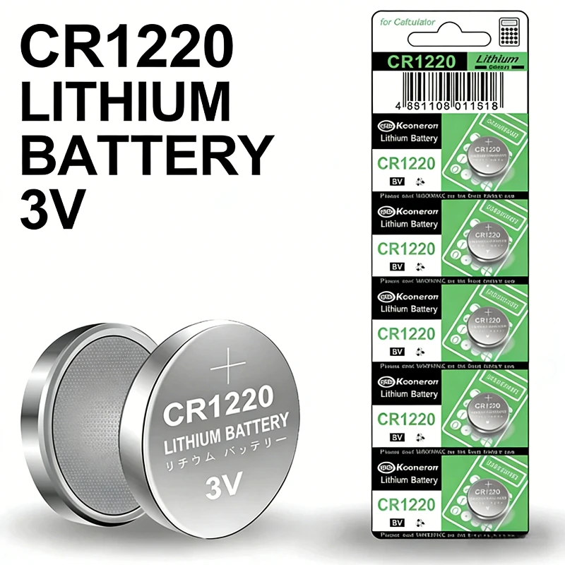 5-10pcs CR1220 3V Lithium Battery BR1220 LM1220 Button Cell for Watch Car Key Remote Control Calculator CMOS Battery
5-10pcs CR1220 3V Lithium Battery BR1220 LM1220 Button Cell for Watch Car Key Remote Control Calculator CMOS Battery