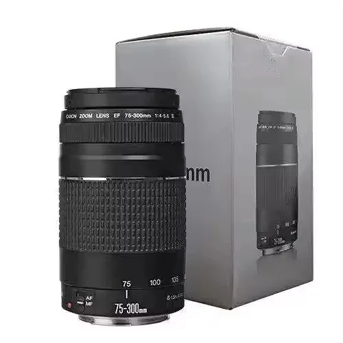 Новая зеркальная камера EF 75-300 мм f/4-5.6 III с телеобъективом и зумом
Новая зеркальная камера EF 75-300 мм f/4-5.6 III с телеобъективом и зумом