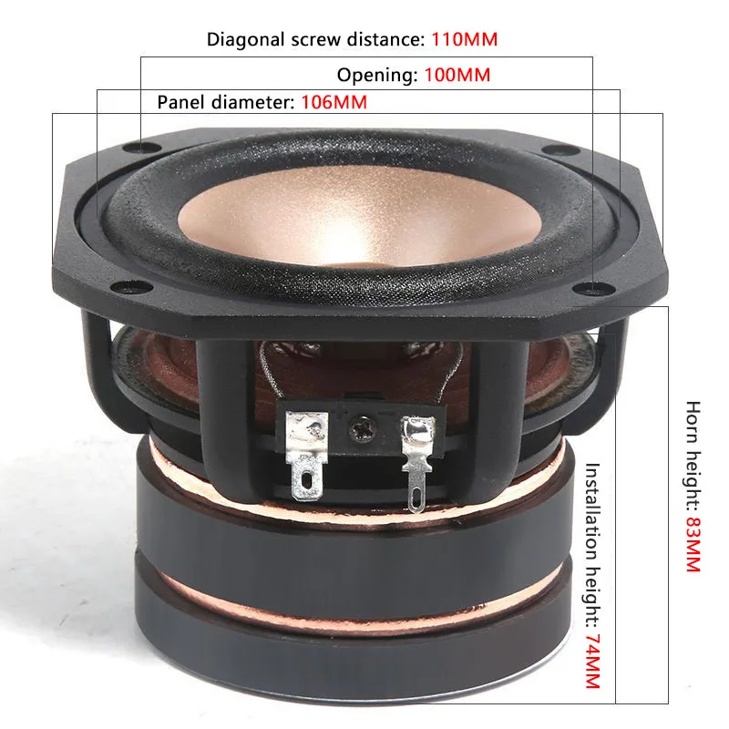 4-inch Full Frequency Speaker TV Station Dedicated Speaker 2 Generation Upgraded Vocal High Bass Double Magnet
4-inch Full Frequency Speaker TV Station Dedicated Speaker 2 Generation Upgraded Vocal High Bass Double Magnet