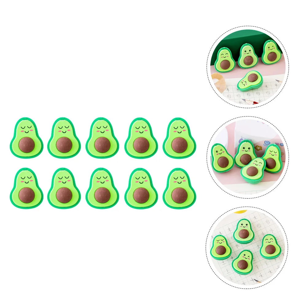 18 Pcs Avocado Eraser Toy Students Stationery Mini Erasers for Kids Painting Rubber Children Gift Adorable Cartoon
18 Pcs Avocado Eraser Toy Students Stationery Mini Erasers for Kids Painting Rubber Children Gift Adorable Cartoon