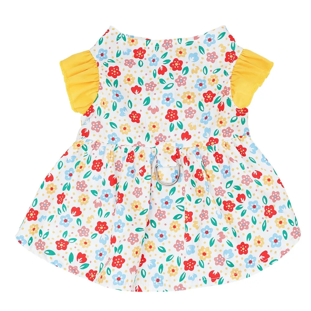 Decorative Floral Print Dog Princess Dress Soft Breathable Pet Summer Dress Thin Dog Flying Sleeve Skirt for Small Dog
Decorative Floral Print Dog Princess Dress Soft Breathable Pet Summer Dress Thin Dog Flying Sleeve Skirt for Small Dog