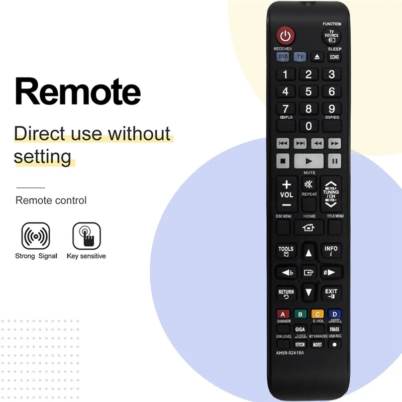 ABVO-Replace AH59-02418A Remote Control For Home Theater System HT-E450K HT-E550K/ZD E453K HT-E453HK HT-E445K
ABVO-Replace AH59-02418A Remote Control For Home Theater System HT-E450K HT-E550K/ZD E453K HT-E453HK HT-E445K