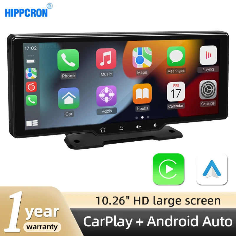 Wireless Carplay Android-Auto 10.26 Inch Universal BT CAM FM TF USB AUX HD IPS Touch Screen Mirror Link Car Monitor Video Player
Wireless Carplay Android-Auto 10.26 Inch Universal BT CAM FM TF USB AUX HD IPS Touch Screen Mirror Link Car Monitor Video Player