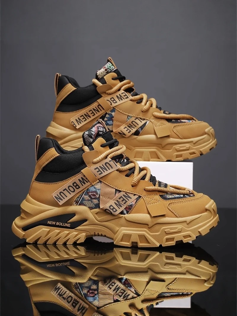 Men's Winter High Top Sports Shoes Casual Running Thick Bottom Heightening Retro Dad Trendy Shoes Youth Versatile Comfortable
Men's Winter High Top Sports Shoes Casual Running Thick Bottom Heightening Retro Dad Trendy Shoes Youth Versatile Comfortable