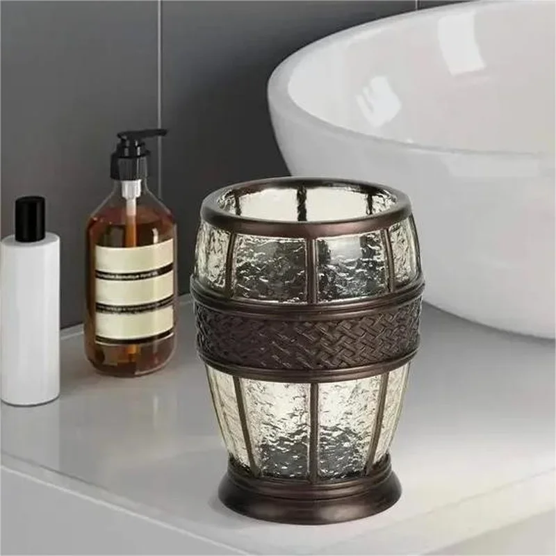 Resin Tumbler Cup Decorative Rinse Holder for Vanity, Sink, or Desk – Toothbrush & Makeup Brush Organizer
Resin Tumbler Cup Decorative Rinse Holder for Vanity, Sink, or Desk – Toothbrush & Makeup Brush Organizer