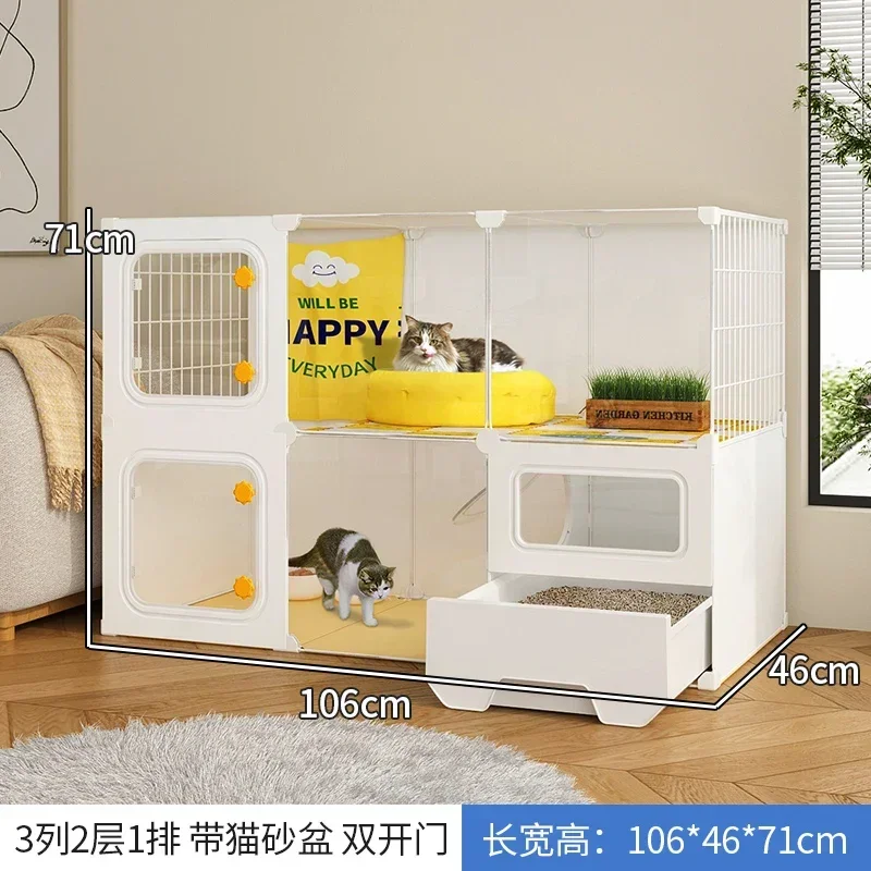 Клетка премиум-класса для кошек, бытовая, для дома, очень большое свободное пространство, встроенный кошачий домик,
Клетка премиум-класса для кошек, бытовая, для дома, очень большое свободное пространство, встроенный кошачий домик,