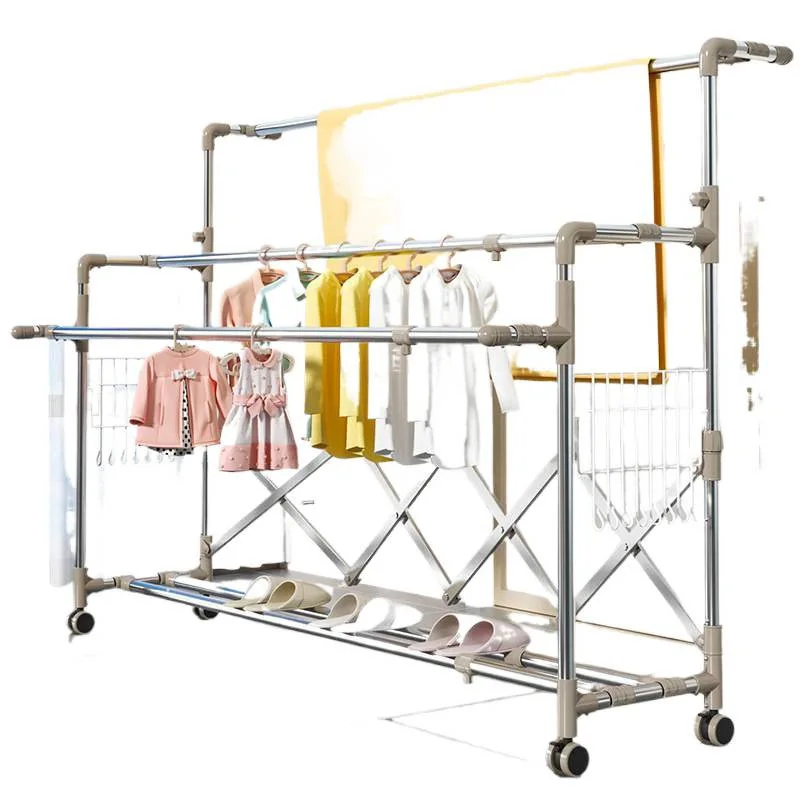 Stainless steel telescopic drying rack, large lifting drying rod on balcony, floor folding, indoor and outdoor cooling
Stainless steel telescopic drying rack, large lifting drying rod on balcony, floor folding, indoor and outdoor cooling