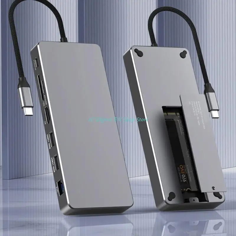 E74D USB Type C Hub 8 Port Dock Station Supports Simultaneous Use of 8 Ports HDMI-com/LAN/TF Card Reader / 100W PD
E74D USB Type C Hub 8 Port Dock Station Supports Simultaneous Use of 8 Ports HDMI-com/LAN/TF Card Reader / 100W PD