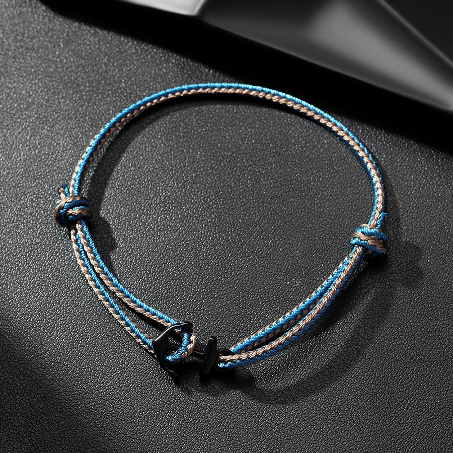 Stylish Anchor Adjustable Rope Bracelet Unisex Apparel Accessories Grade A Durable 2mm String Braslet Couple Beach Surfing Joias
Stylish Anchor Adjustable Rope Bracelet Unisex Apparel Accessories Grade A Durable 2mm String Braslet Couple Beach Surfing Joias