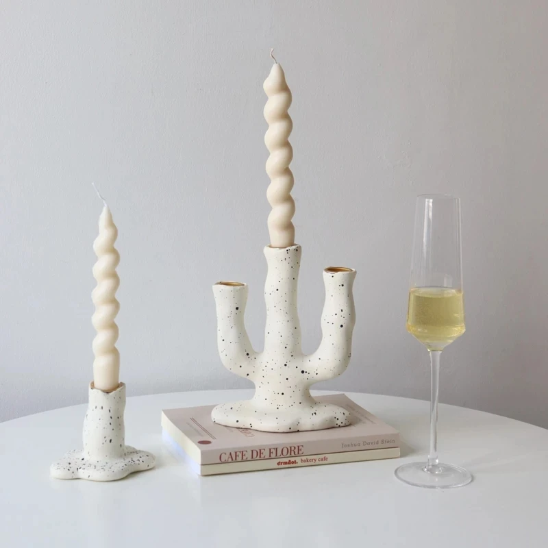 Ink Dot Resin Candle Holder Candlestick Photography Wabi-sabi Table Candle Stand Exquisite Candlestick Nordic Home Deco Ornament
Ink Dot Resin Candle Holder Candlestick Photography Wabi-sabi Table Candle Stand Exquisite Candlestick Nordic Home Deco Ornament