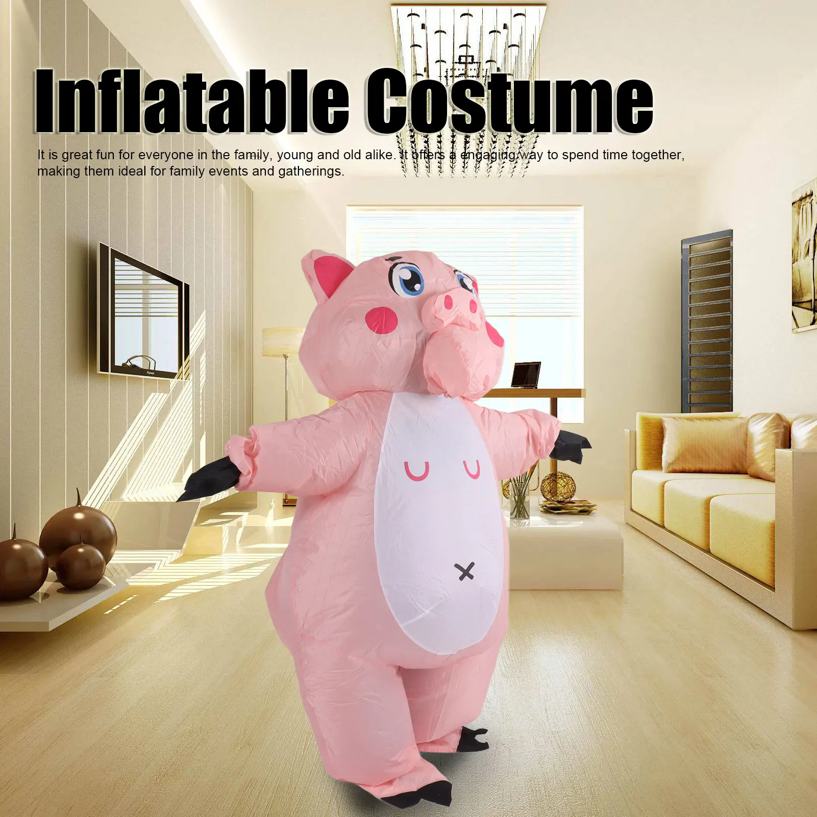 Inflatable Costume Pink Pig Blow Up Halloween Cosplay Dress Jumpsuit Costume For Adults Inflatable Pig Halloween Costume
Inflatable Costume Pink Pig Blow Up Halloween Cosplay Dress Jumpsuit Costume For Adults Inflatable Pig Halloween Costume