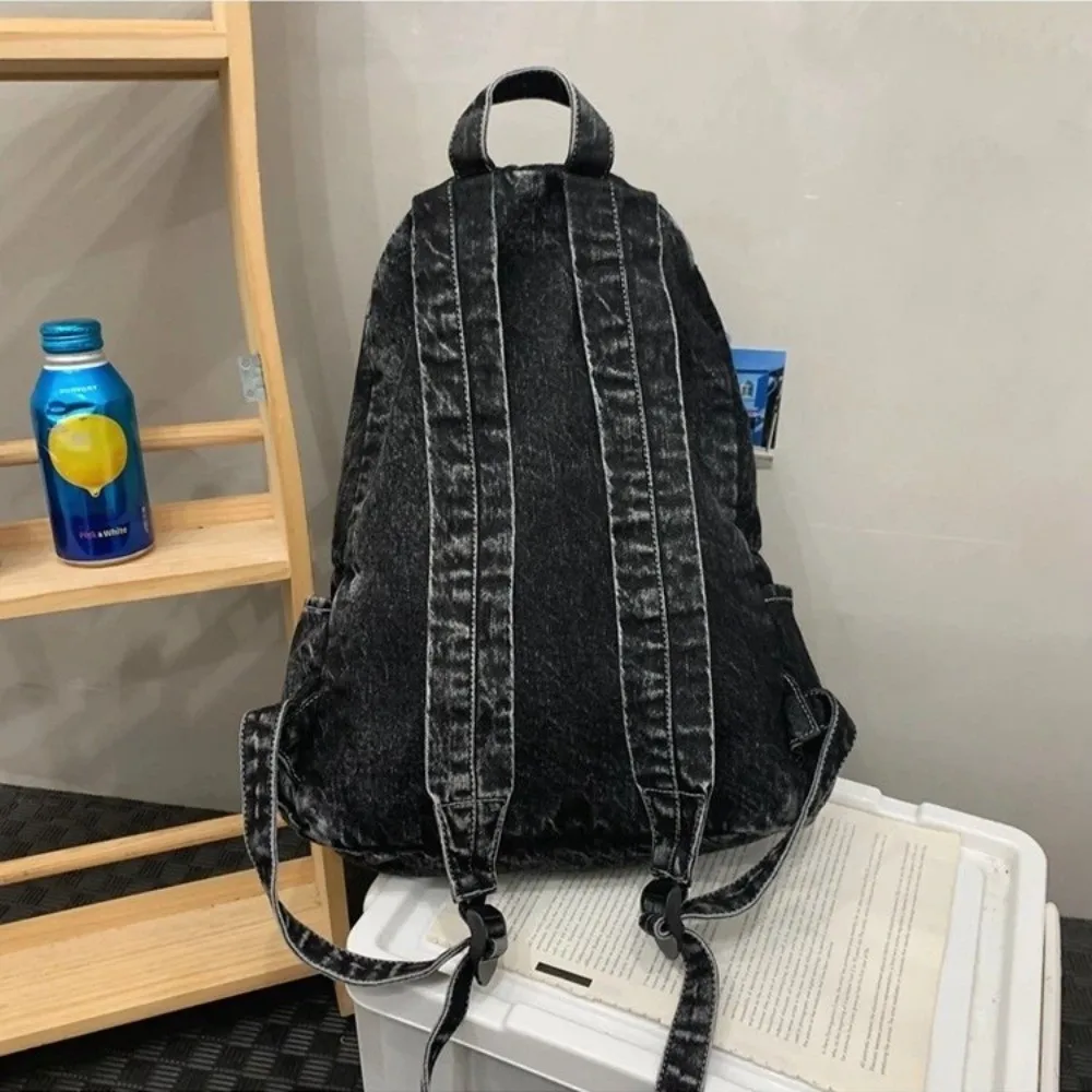 Fashion Lightweight Denim Backpack Large Capacity Multi-pocket Shoulder Bag Solid Color School Bag Women
Fashion Lightweight Denim Backpack Large Capacity Multi-pocket Shoulder Bag Solid Color School Bag Women