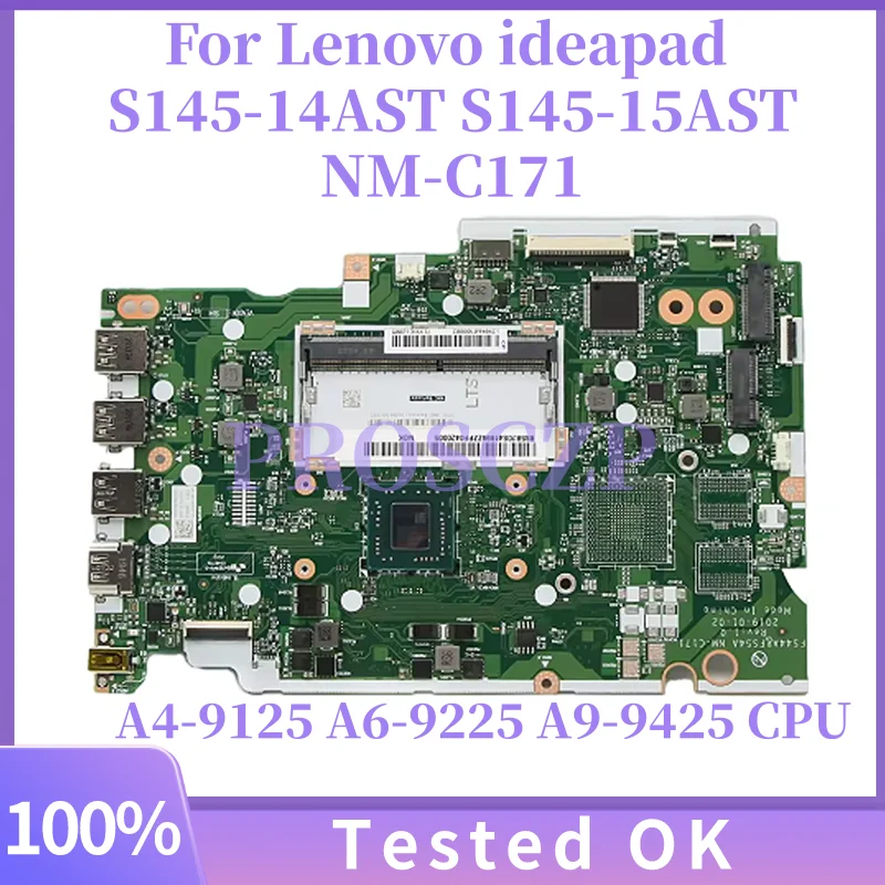 NM-C171 Материнская плата для ноутбука Lenovo ideapad S145-14AST S145-15AST AMD с процессором A4-9125 A6-9225 A9-9425 5B20S41892 5B20S41897
NM-C171 Материнская плата для ноутбука Lenovo ideapad S145-14AST S145-15AST AMD с процессором A4-9125 A6-9225 A9-9425 5B20S41892 5B20S41897
