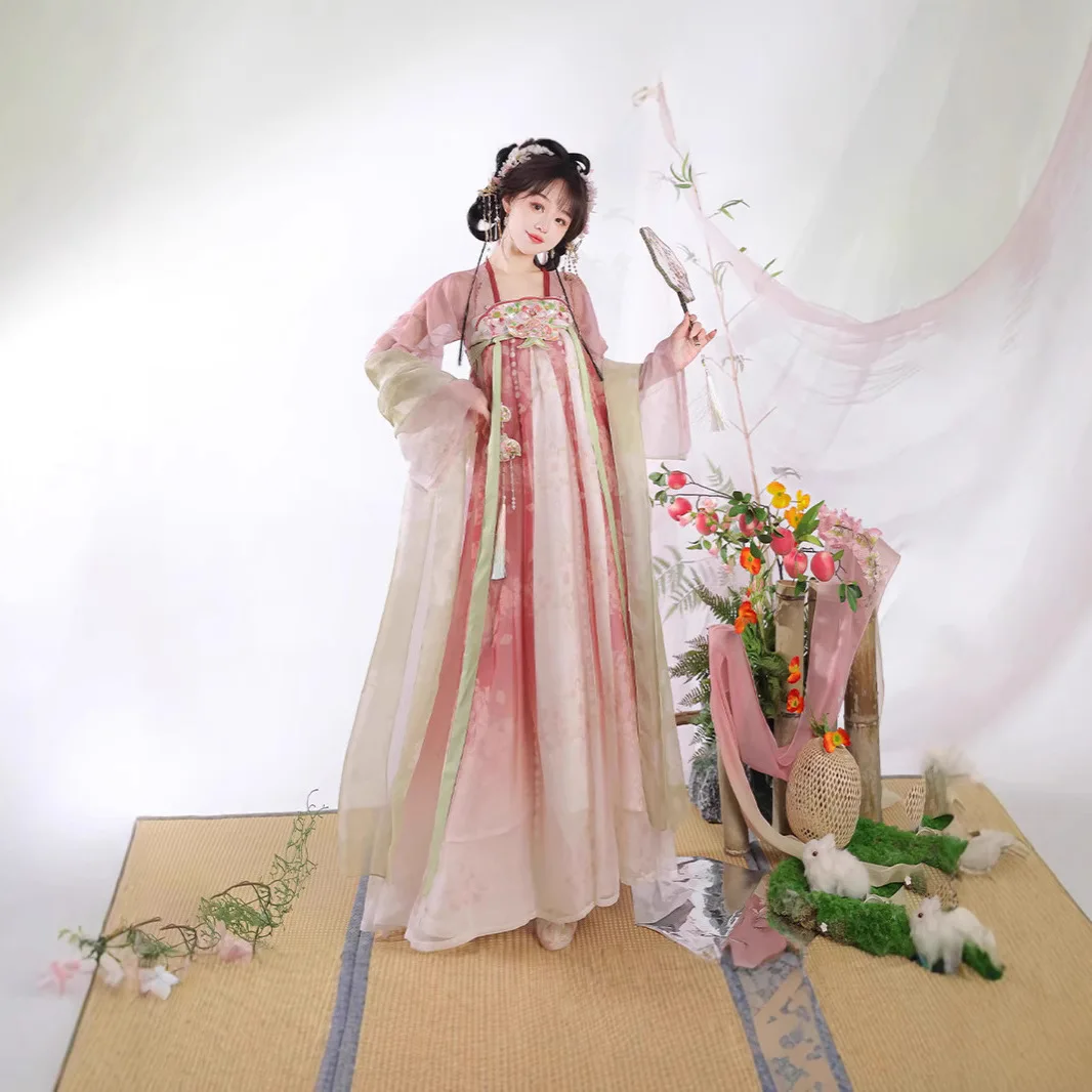 Взрослый Hanfu Heavy Industry с вышивкой в стиле Тан, цельный полнобортный халат, юбка, супер сказочный комплект
Взрослый Hanfu Heavy Industry с вышивкой в стиле Тан, цельный полнобортный халат, юбка, супер сказочный комплект