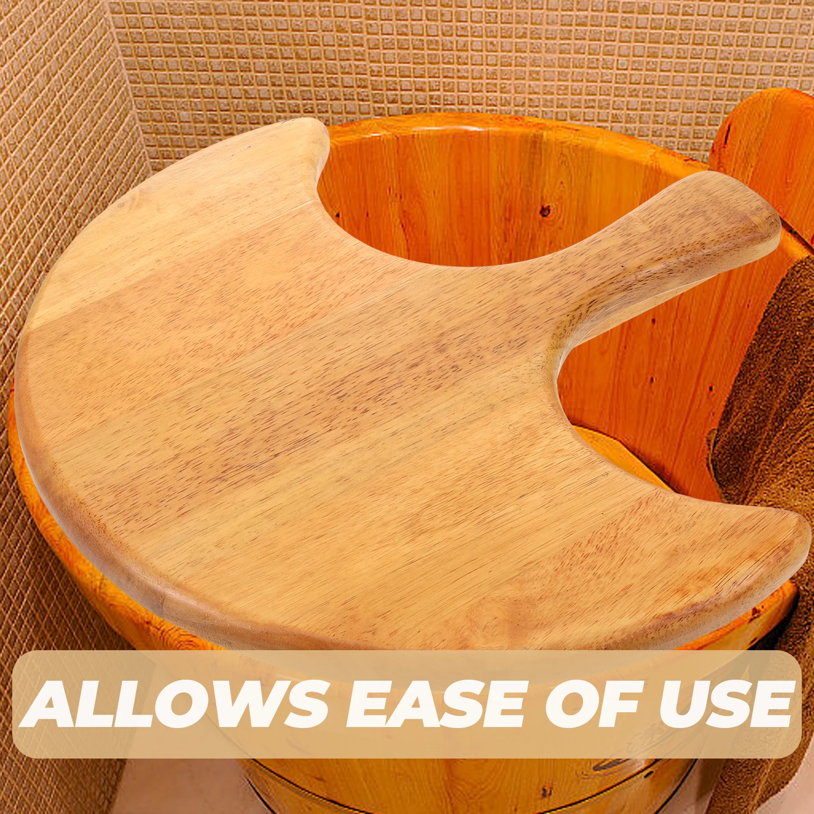 Wooden Foot Bath Bucket Lid for Spa Soaking Tub Replacement Cover Home Bathroom Accessories Practical Material Design
Wooden Foot Bath Bucket Lid for Spa Soaking Tub Replacement Cover Home Bathroom Accessories Practical Material Design