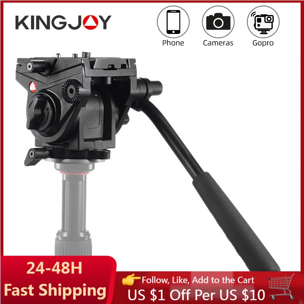 KINGJOY Video Tripod Head Mg-Alloy Damping Pan&Tilt for Telescope Bird Watching, Middle Telephoto Lens or Astronomica Camera
KINGJOY Video Tripod Head Mg-Alloy Damping Pan&Tilt for Telescope Bird Watching, Middle Telephoto Lens or Astronomica Camera