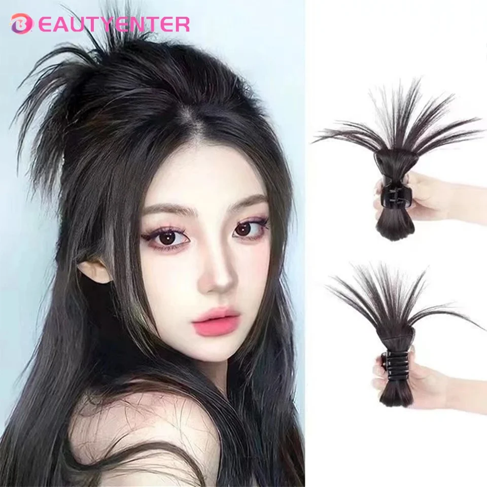 BEAUTYENTER Synthetic wig shuttlecock chicken dish hair ponytail chicken nest hair Baotou half-tied fountain ball head
BEAUTYENTER Synthetic wig shuttlecock chicken dish hair ponytail chicken nest hair Baotou half-tied fountain ball head