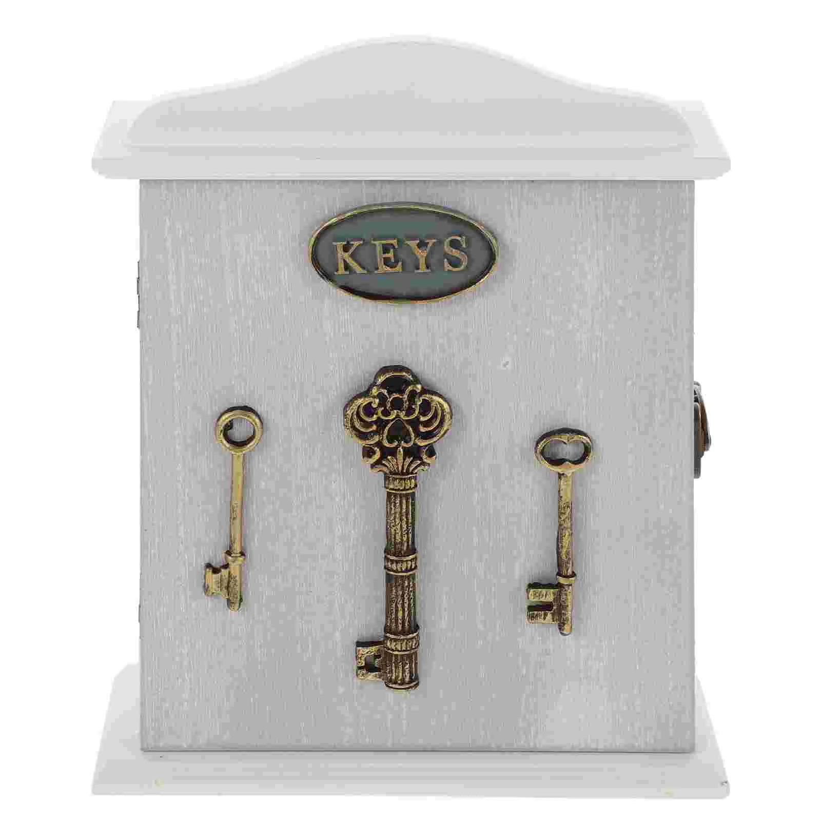 Storage Cabinet Key Box Wooden Case Wall Mount Bracket Keyholder Decorative White Hanging Decoration
Storage Cabinet Key Box Wooden Case Wall Mount Bracket Keyholder Decorative White Hanging Decoration