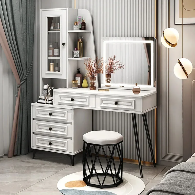 Perfume Princess Dressing Table Storage Ornaments Luxury Girls Dressers Drawer Adjustable European Penteadeira Home Furniture
Perfume Princess Dressing Table Storage Ornaments Luxury Girls Dressers Drawer Adjustable European Penteadeira Home Furniture