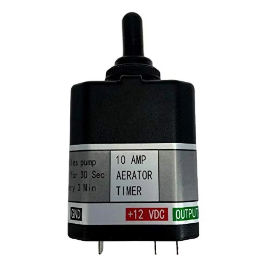 Aerator Timer Switch for Livewell Aerator Pump BASIC Continuous/Intermittent/Off Modes Multipurpose 12V Timer Switch for 10A Lo
Aerator Timer Switch for Livewell Aerator Pump BASIC Continuous/Intermittent/Off Modes Multipurpose 12V Timer Switch for 10A Lo