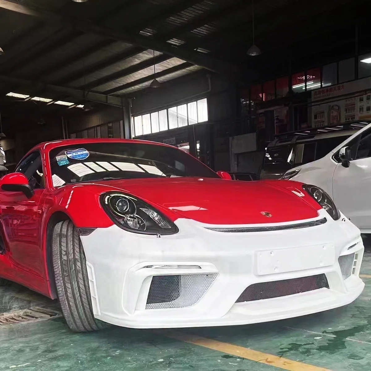 Auto Body System BodyKit for Cayman 718/981modified to GT4 Look Like PP Front Rear Bumper Body Kits Grille.
Auto Body System BodyKit for Cayman 718/981modified to GT4 Look Like PP Front Rear Bumper Body Kits Grille.