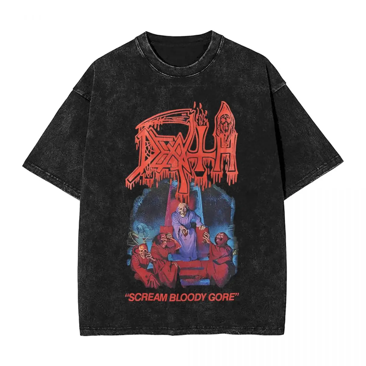 Промытые футболки Scream Bloody Gore Death, футболки Harajuku с металлической лентой, уличная одежда с короткими рукавами, летние топы, футболка для мужчин и женщин
Промытые футболки Scream Bloody Gore Death, футболки Harajuku с металлической лентой, уличная одежда с короткими рукавами, летние топы, футболка для мужчин и женщин