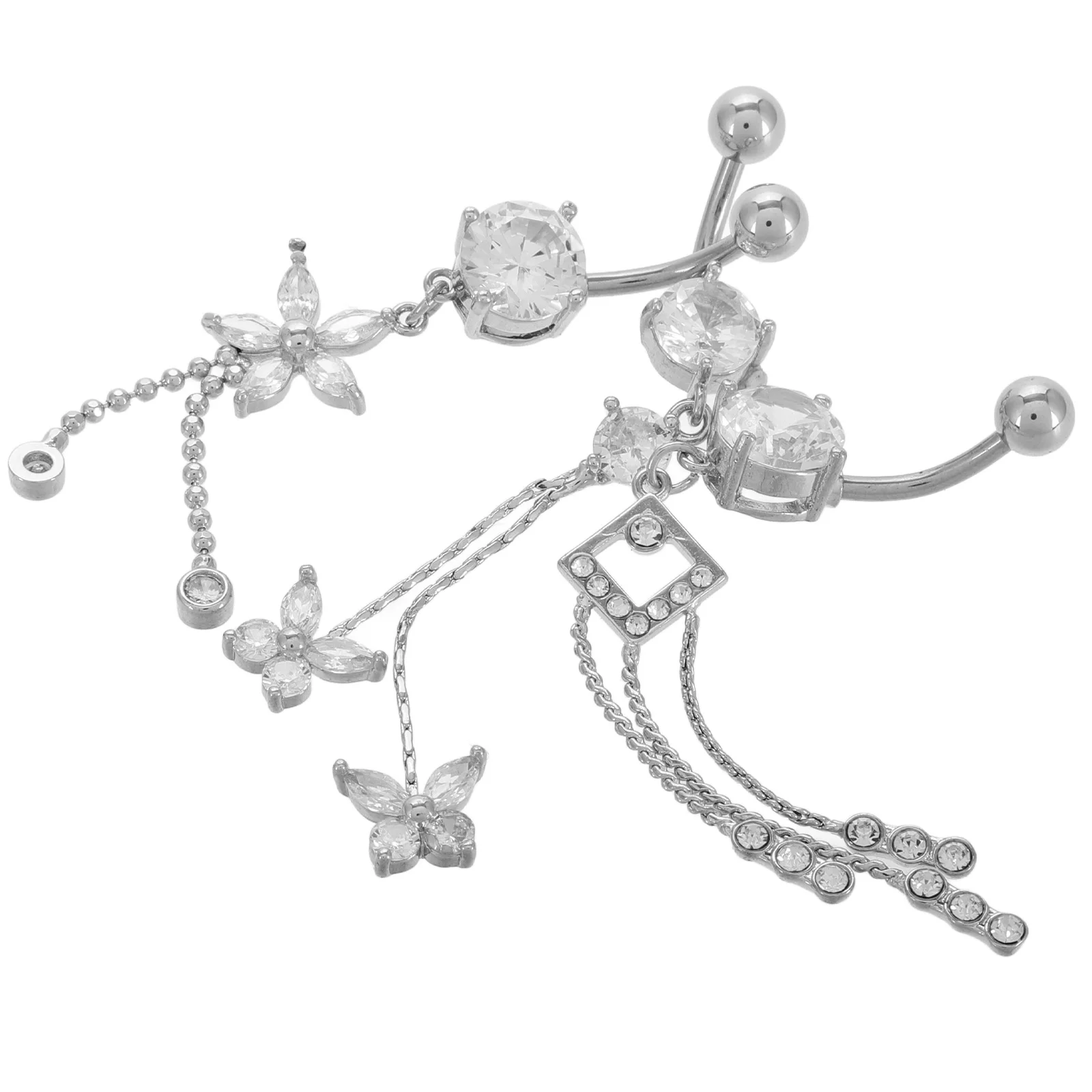 3pcs Butterfly Flower Navel Ring Long Belly Button Rings Dangly Hoop Piercings Stainless Steel Women Body Jewelry Fake Piercing
3pcs Butterfly Flower Navel Ring Long Belly Button Rings Dangly Hoop Piercings Stainless Steel Women Body Jewelry Fake Piercing
