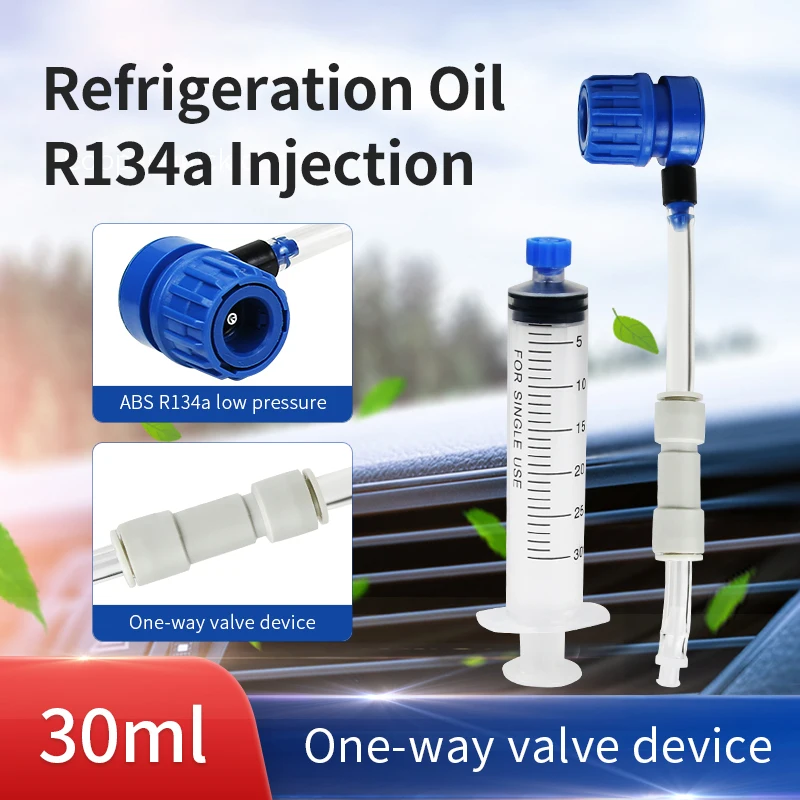 R134a Automotive Air Conditioning Refrigeration Oil Filling Tool One-way Valve Hose +R134a Type ABS Low-pressure Quick Connector
R134a Automotive Air Conditioning Refrigeration Oil Filling Tool One-way Valve Hose +R134a Type ABS Low-pressure Quick Connector