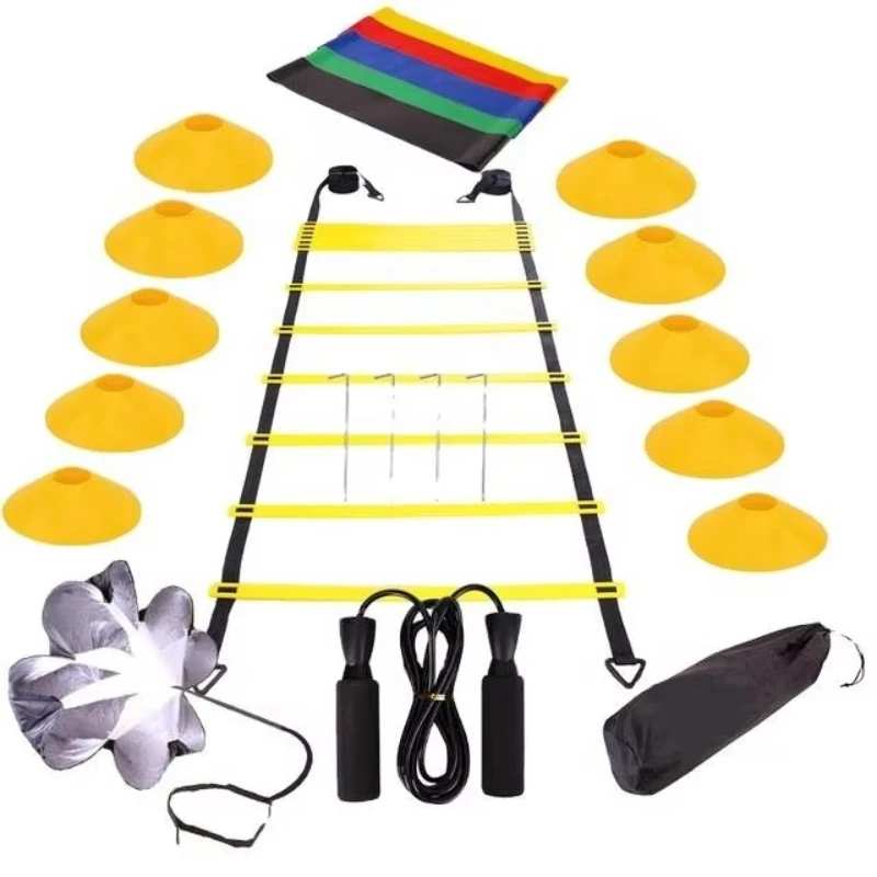Football Speed Agility Training Kit Equipment Ladder Hurdle Hexagonal Ring Cone Reaction Ball Belt Bag
Football Speed Agility Training Kit Equipment Ladder Hurdle Hexagonal Ring Cone Reaction Ball Belt Bag