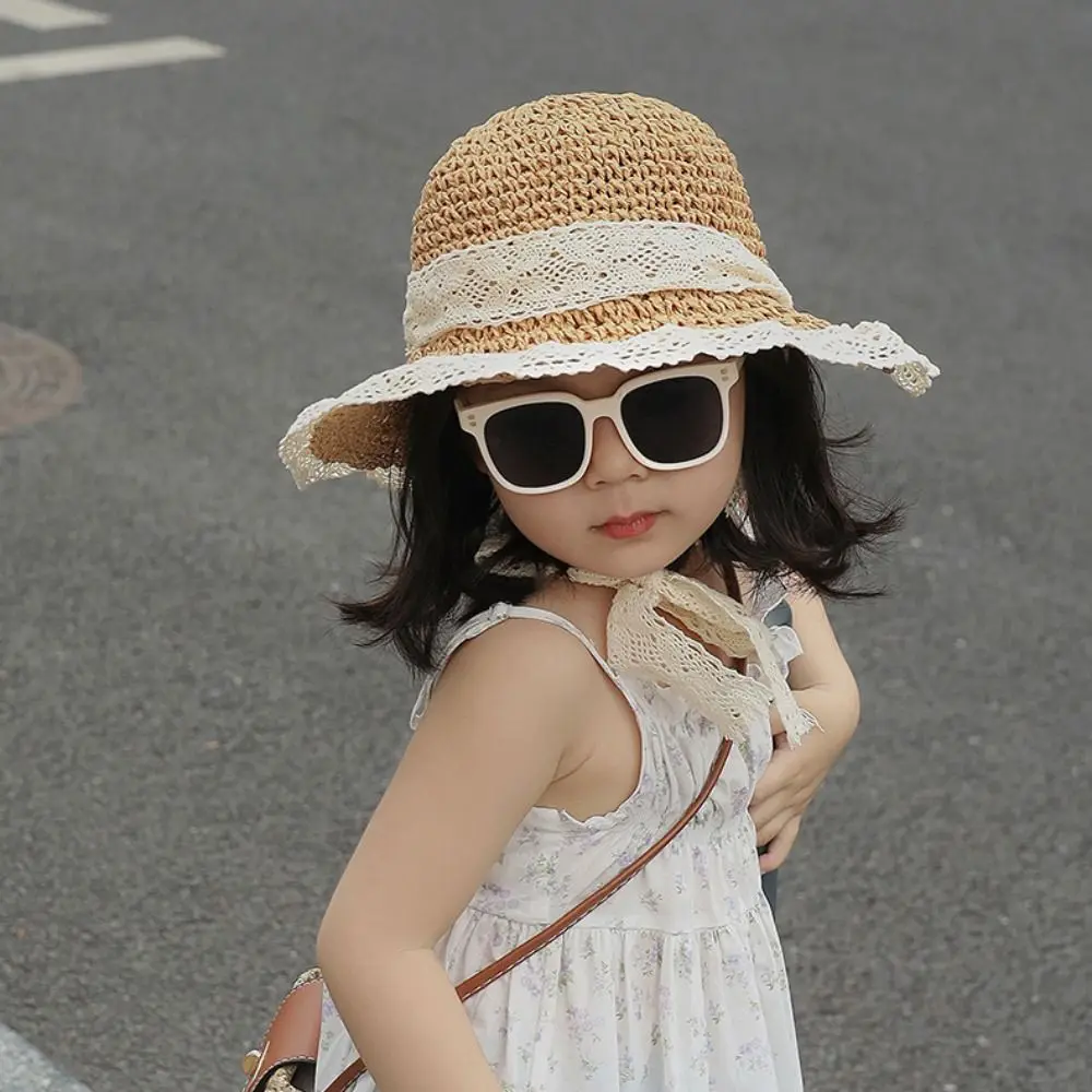 Lace Up Children Straw Sun Hat Shading Hat Korean Style Cartoon Sunshade Hat Fisherman Cap Foldable Children's Visor Hat Girls
Lace Up Children Straw Sun Hat Shading Hat Korean Style Cartoon Sunshade Hat Fisherman Cap Foldable Children's Visor Hat Girls