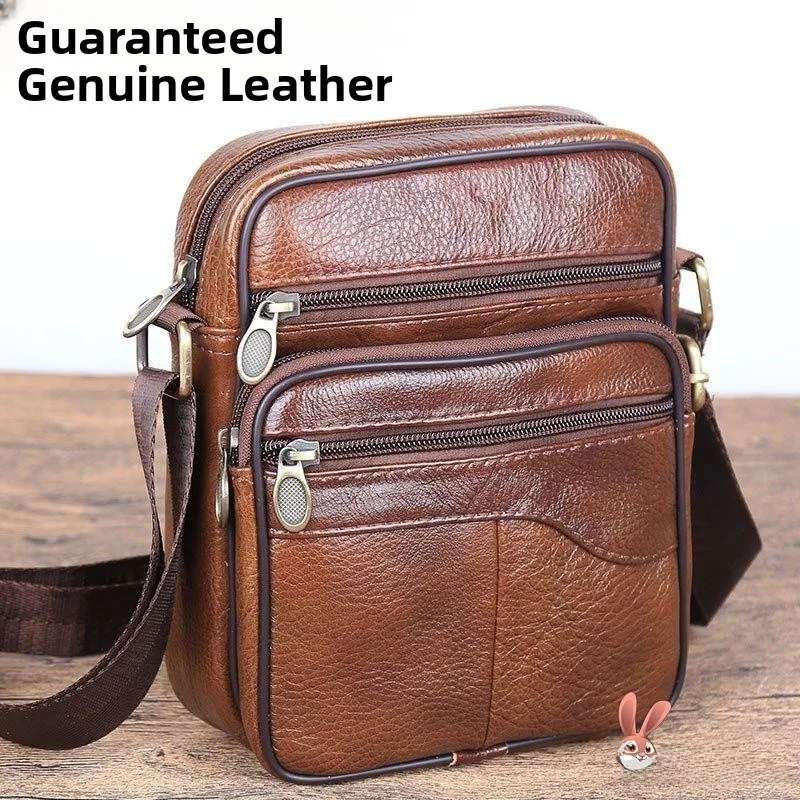 Genuine Cowhide Leather oulder Bag Men's Casual Crossbody Bag Busin Leisure Korean Sle Leather Waist Bag Pure Color
Genuine Cowhide Leather oulder Bag Men's Casual Crossbody Bag Busin Leisure Korean Sle Leather Waist Bag Pure Color