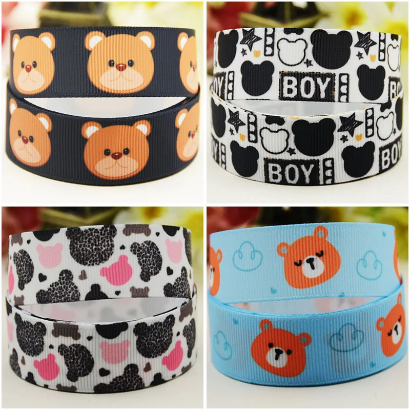22mm 25mm 38mm bear cartoon printed Grosgrain Ribbon for DIY Hair Bows Merry Party Gift Decoration Material 10 Yards Ribbons
22mm 25mm 38mm bear cartoon printed Grosgrain Ribbon for DIY Hair Bows Merry Party Gift Decoration Material 10 Yards Ribbons