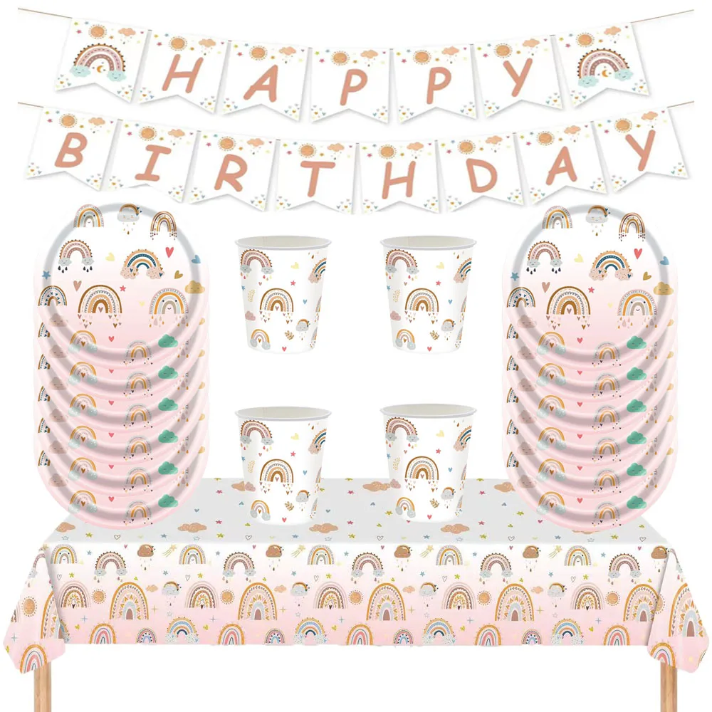 Bohemian Boho Rainbow Birthday Party Decorations Girls Birthday Supplies Rainbow Heart Tableware Paper Plates Papers Cup
Bohemian Boho Rainbow Birthday Party Decorations Girls Birthday Supplies Rainbow Heart Tableware Paper Plates Papers Cup