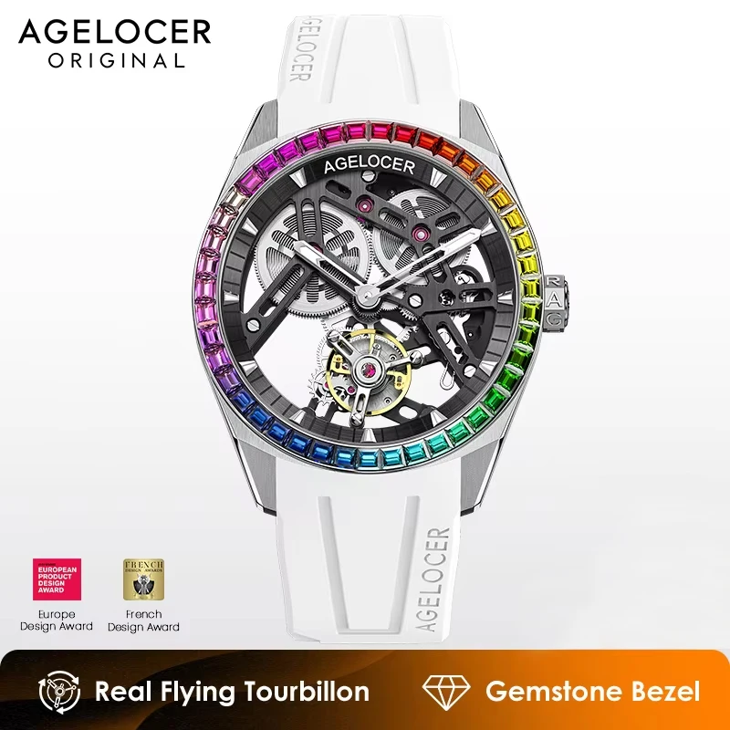 AGELOCER Men's Mechanical Dress Watch Top Brand Tourbillon Double-Sided Hollow Hand-Operated Leather Analog Fashion Luxury
AGELOCER Men's Mechanical Dress Watch Top Brand Tourbillon Double-Sided Hollow Hand-Operated Leather Analog Fashion Luxury