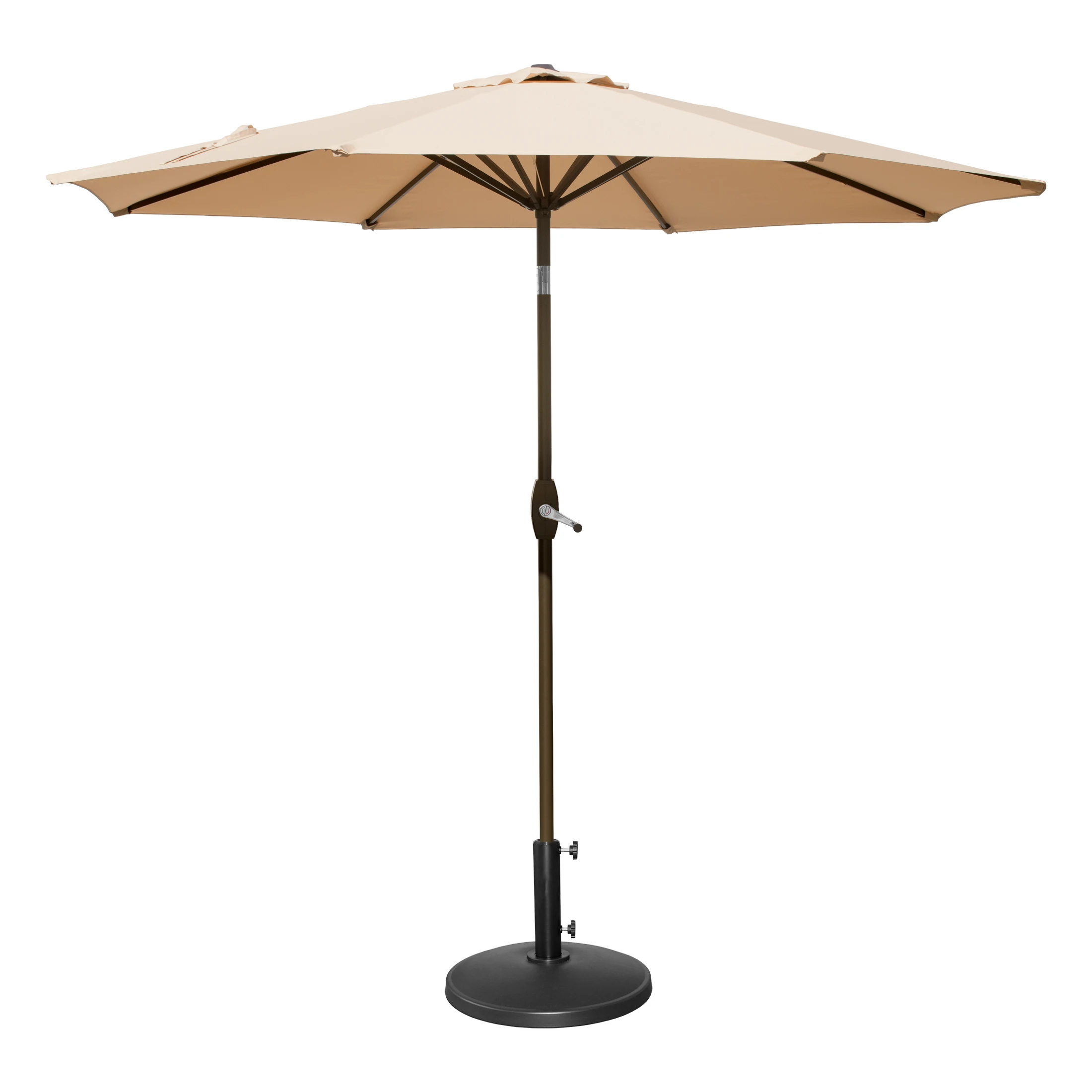 9 Ft Patio Umbrella w/ Round Resin Base Stand Included for Outdoor Shade, Beige
9 Ft Patio Umbrella w/ Round Resin Base Stand Included for Outdoor Shade, Beige
