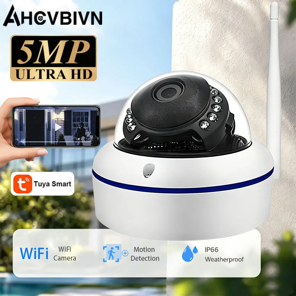 Tuya SmartLife 2.4G WiFi 5MP WiFi Motion Tracking Night Vision Outdoor PTZ Lnfrared Night Vision CCTV Dome Audio Camera
Tuya SmartLife 2.4G WiFi 5MP WiFi Motion Tracking Night Vision Outdoor PTZ Lnfrared Night Vision CCTV Dome Audio Camera