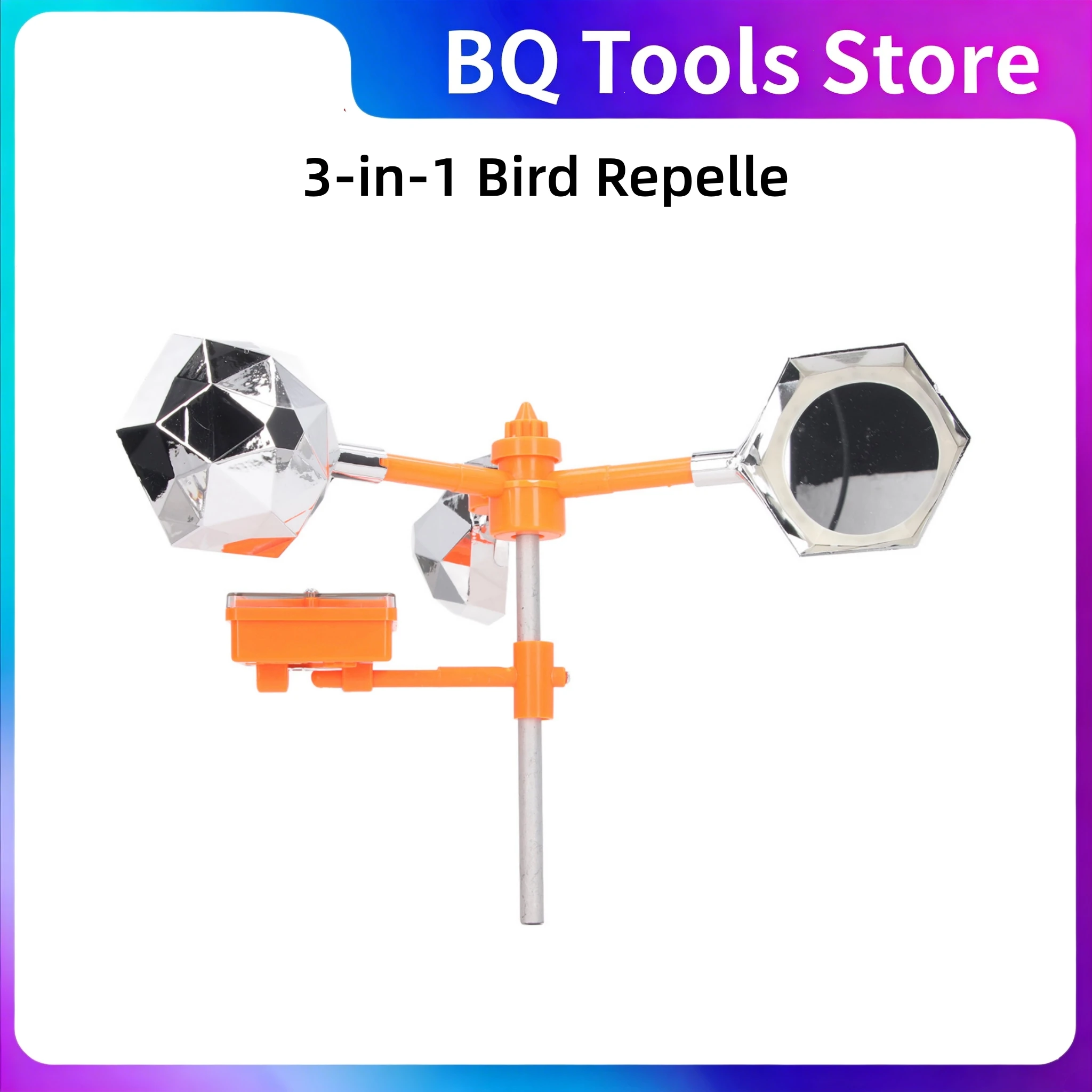 3-in-1 Bird Repeller Solar Sound Light Powered Bird Deterrent 360° Rotating Bird Repeller Orchard Farm Garden Pon Tools
3-in-1 Bird Repeller Solar Sound Light Powered Bird Deterrent 360° Rotating Bird Repeller Orchard Farm Garden Pon Tools 