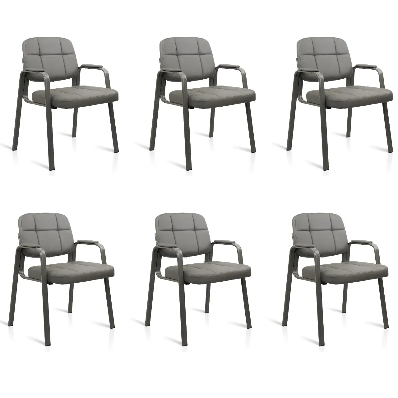 Комплект из 6 офисных кресел для гостей с обивкой из экокожи и мягкими подлокотниками, для приемных и конференций, с возможностью индивидуализации
Комплект из 6 офисных кресел для гостей с обивкой из экокожи и мягкими подлокотниками, для приемных и конференций, с возможностью индивидуализации