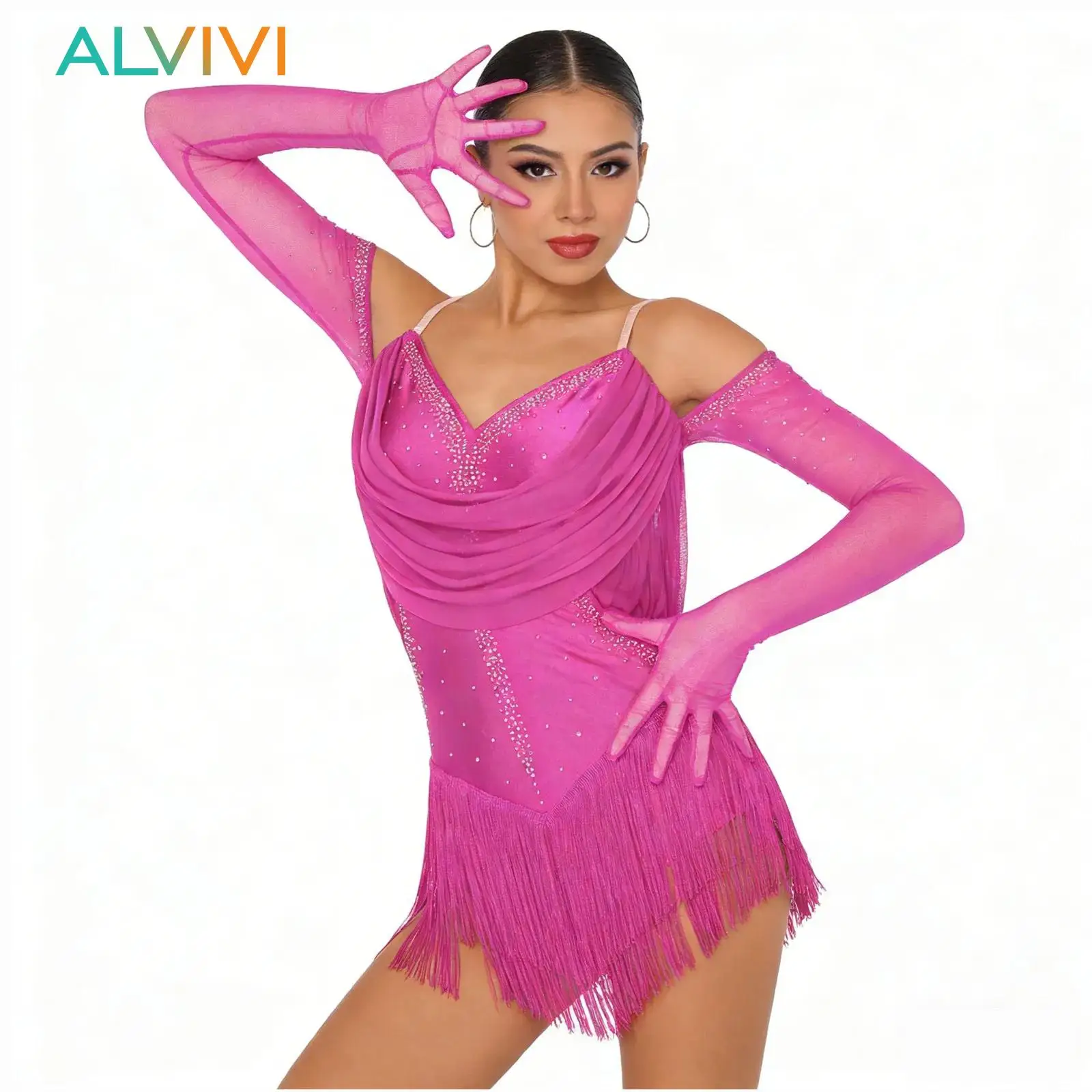 Adult Womens Fringed Latin Ballroom Dancewear Fringed Leotard Bodysuit Tassel Costume Sparkly Off Shoulder Competition Dress
Adult Womens Fringed Latin Ballroom Dancewear Fringed Leotard Bodysuit Tassel Costume Sparkly Off Shoulder Competition Dress