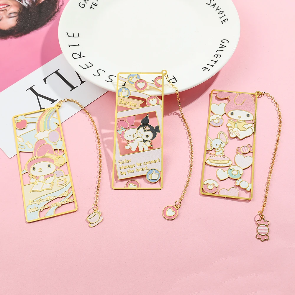 Cute Sanrio Metal Bookmarks Anime Lovers Collectible Gifts Book Lovers Book Accessories Students Study Stationery 
Cute Sanrio Metal Bookmarks Anime Lovers Collectible Gifts Book Lovers Book Accessories Students Study Stationery