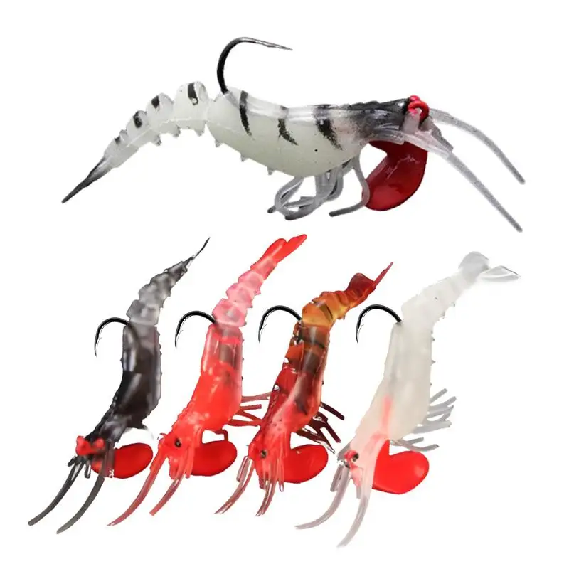 Fishing Lure With Hook Glow In The Dark Multipurpose Fishing Lure 5PCS Soft Artificial Shrimp Lures Colorful Fishing Baits For
Fishing Lure With Hook Glow In The Dark Multipurpose Fishing Lure 5PCS Soft Artificial Shrimp Lures Colorful Fishing Baits For