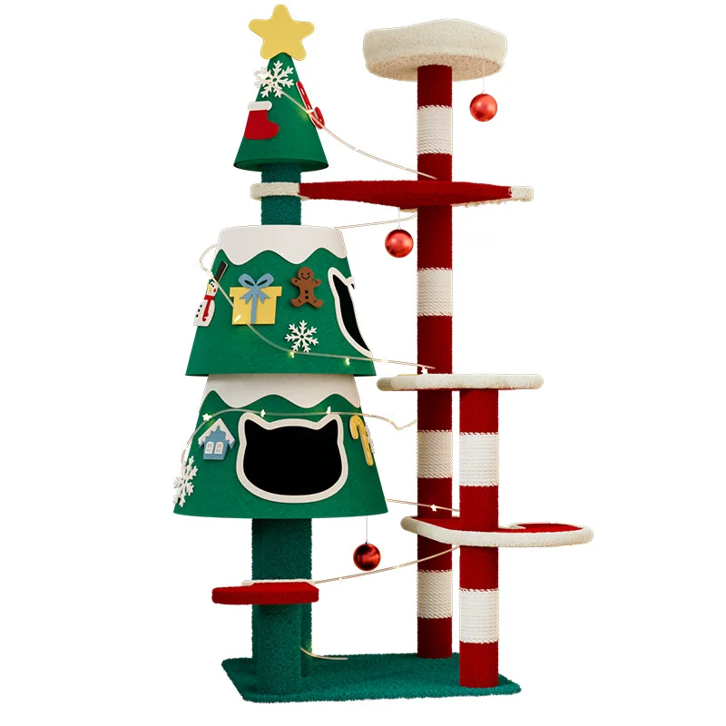Christmas colorful large cat climbing frame cat nest cat climbing frame available in all seasons fun cat toy cat climbing frame
Christmas colorful large cat climbing frame cat nest cat climbing frame available in all seasons fun cat toy cat climbing frame