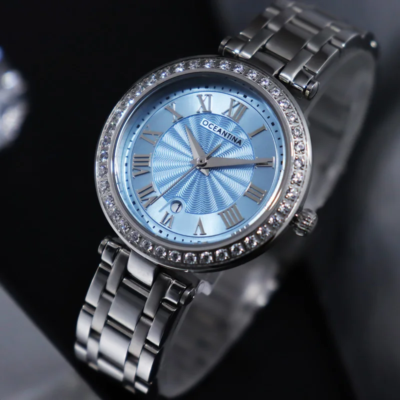 Oceantina Women's Quartz Watch Luxury Women Fashion Wristwatch Casual Ladies Watches with Stones
Oceantina Women's Quartz Watch Luxury Women Fashion Wristwatch Casual Ladies Watches with Stones
